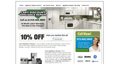 Desktop Screenshot of cary-appliance-repair.com